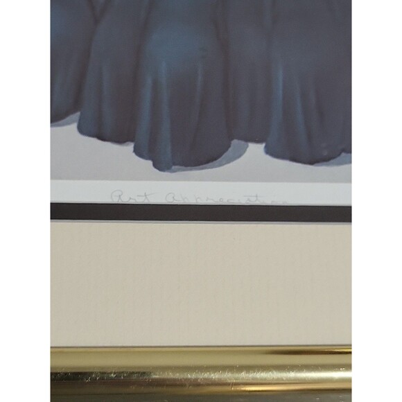 Frank Whipple "Art Appreciation " Signed Print A/P VTG Matted And Gold Frame - Picture 11 of 15